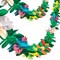 6 Packs Summer Tropical Flower Garlands, Tissue Flower Banner Hibiscus Garland Hanging Party Decorations for Hawaiian Luau Party Beach